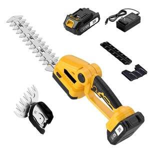 Taille-haie sans fil 20V à batterie, double mode, lithium-ion, lame de 300 mm, capacité de coupe de 100 mm, pour bricolage et usage industriel - Product Image 1