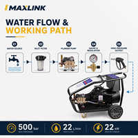 Machine de jet d'eau industrielle OEM chinoise avec pompe à piston 500 bars, système électrique pour importateurs, distributeurs et projets