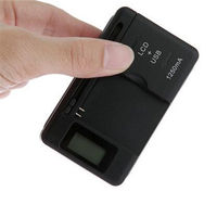 Chargeur rapide de batterie universel noir avec prise LCD Power Us pour Nokia BL-4C BL-5C BL-6C BL-5B