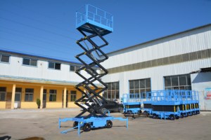 Plataforma Elevadora Móvil No Autopropulsada de 5m 8m 11m 12m 14m 20m de Altura, Elevador de Tijera Eléctrico Hidráulico de 500kg - Product Image 5