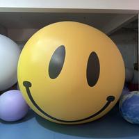BOYI personnalisé sourire visage gonflable ballon décoration accrocher PVC sphère ballon