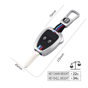Funda Protectora para Llaves de Coche de Aleación de Zinc y Gel de Sílice para Chrysler 300C <span class=keywords><strong>YPSILON</strong></span> DODGE HORNET JEEP, Llavero, Bolsa para Llaves - Product Image 4