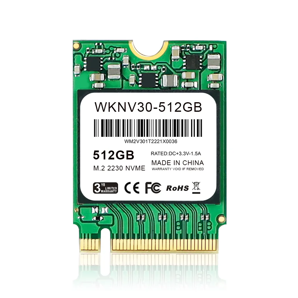 WHALEKOM M.2 2230 PCIe 3.0 4.0 NVMe SSD 128GB/256GB/512GB/1TB disco rigido interno a stato solido