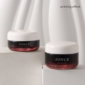 Material <span class=keywords><strong>de</strong></span> embalaje cosmético para el cuidado <span class=keywords><strong>de</strong></span> la piel personalizado, botella vacía <span class=keywords><strong>de</strong></span> vidrio degradado <span class=keywords><strong>de</strong></span> negro a rojo <span class=keywords><strong>vino</strong></span> para loción <span class=keywords><strong>de</strong></span> esencia, crema facial - Product Image 4