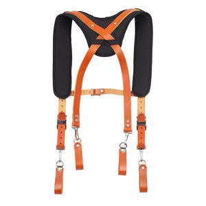 Tirantes Acolchados para <span class=keywords><strong>Electricista</strong></span> AISENIN, Sistema de Suspensión Resistente, Cuero para Cinturón de Herramientas, Soporte Personalizado OEM y ODM - Product Image 5
