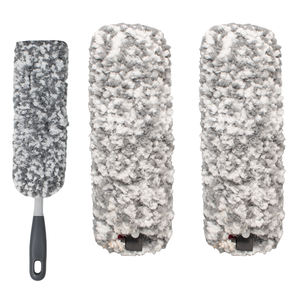 HOLAMOPA plumeaux portables ultra doux en fibre de verre microfibre/PP/plume/manche en plastique pour polir les surfaces en verre nettoyage à domicile - Product Image 1