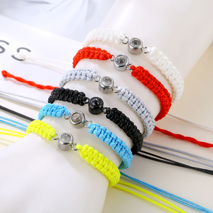 Bracciale Personalizzato con Proiezione di Foto di Tendenza in Acciaio Inossidabile Regolabile per Coppie con Scritta "<span class=keywords><strong>Ti</strong></span> Amo" in 100 Lingue - Product Image 5