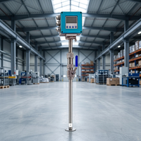 Sensor de Flujo Electromagnético de Inserción, Acero Inoxidable, 0.05-10m/s, Precisión de ±2%, OEM ODM, para Monitoreo de Flujo de Líquidos Industriales