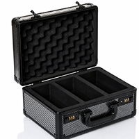 Aluminium 3-Reihen Aufbewahrungsbox für Bewertete Karten Premium Sammelkarten-Etui für PSA-Bewertete Sportkarten Slab Case