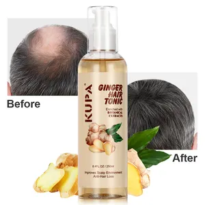 KUPA Wholesale OEM/ODM Natural Ginger Regulate Oil Secretion Hair Serum Enhance Elasticity Reduce Hair Loss Hair Tonic