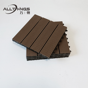 <span class=keywords><strong>Carrelage</strong></span> <span class=keywords><strong>de</strong></span> sol en composite bois-plastique <span class=keywords><strong>de</strong></span> couleur café clair pour terrasse <span class=keywords><strong>de</strong></span> jardin, sortie d'usine - Product Image 4