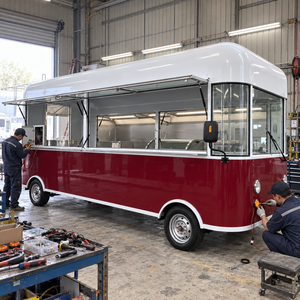 Food Truck 4,8 m en acier inoxydable, style capsule, cuisine mobile extérieure avec compartiments isolés - Product Image 5