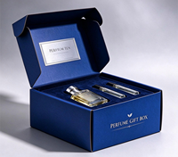 Boîte cadeau de luxe personnalisée pour parfum, avec insert en éponge de velours, boîte d'emballage de parfum avec logo personnalisé imprimé