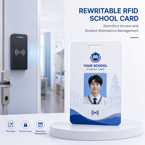 บัตร RFID แบบเขียนซ้ำได้สำหรับการเข้าหอพักและการจัดการการเข้าร่วมของนักเรียน - Product Image 1