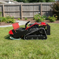 Mesin Pemotong Rumput Bertenaga Tinggi Murah 900mm 1100mm Flail Robot Pemotong Rumput Crawler Dengan Sertifikat CE EPA