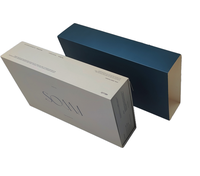 Boîte cadeau magnétique en carton rigide personnalisable et durable, dorure à chaud offset pour bijoux de mariage - Recyclable, prix négociable