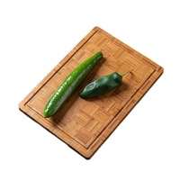 Tabla de Cortar de Bambú Personalizada con Asa, Tabla de Cocina Multifuncional para Uso Doméstico y Hotelero