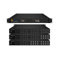 Codificador de vídeo digital con entrada de 8 a 24 canales, HDMI, 16/S2X, modulador RF, protocolos Asi/Rj45/Ip/RTMP/UDP, gestión web, DVB-T