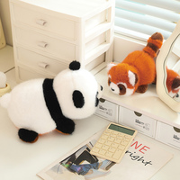 Peluche Panda Rouge Réversible Personnalisée – Adorable Jouet en Peluche à Design Réversible avec Rembourrage en Coton PP, Doublure en Maille et Emballage en Sac OPP