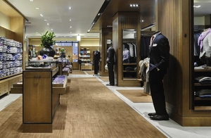 Aménagement de magasins et design de magasins de vêtements pour hommes, vitrine en bois <span class=keywords><strong>vintage</strong></span> pour décorer mon atelier de couture - Product Image 4