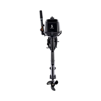 Nouveau 4HP/5HP/5.8HP 2 temps moteur de bateau hors-bord électrique essence carburant télécommande manuel/démarrage électrique Reed Valve Type CDI