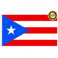 Drapeaux de Porto Rico en gros 3x5 pieds, en polyester 68D/100D, personnalisables pour toutes les nations, livraison rapide, fournisseur fiable