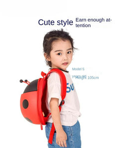 Saison scolaire mignon coccinelle sac à dos <span class=keywords><strong>cartable</strong></span> pour enfants dessin animé voyage cadeau maternelle sac à dos - Product Image 2