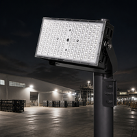Projecteur LED extérieur étanche 300W 400W SMD5050 anti-éblouissement, design rectangulaire moderne, personnalisable, 2000K, 48V 230V, pour grue à tour