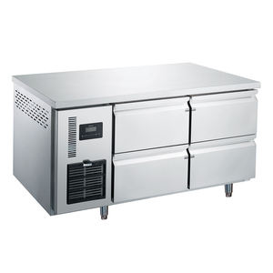 Réfrigérateur de comptoir pour thé au lait et boissons, avec table de travail et double/quatre/six tiroirs, toutes fonctions - Product Image 1