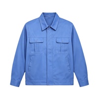 Veste de travail en coton solide à séchage rapide, veste de travail d'ingénierie résistante aux déchirures, veste uniforme de travail à manches longues avec logo personnalisé