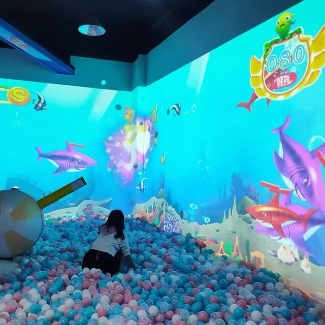 Interactive Metal Sensor Touch Game Display Interactive Smash Wall Projection System Ball Game for Kids