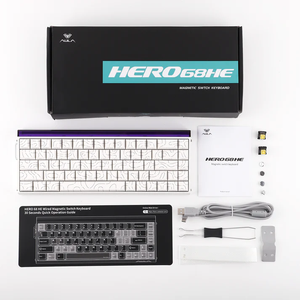Tastiera da Gaming AULA HERO 68 HE 65% Cablata con Switch a Effetto Hall Hot-Swappable, Frequenza di Aggiornamento Ultra-Veloce 8K, Frequenza di Scansione 128k - Product Image 1