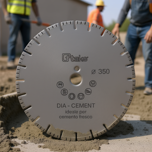 Disco de diamante Ttake de 350 mm para corte de cemento fresco con orificio central de 30 mm - Product Image 3