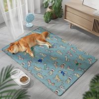 Tapis rafraîchissant de luxe pour animaux de compagnie, en soie glacée, imperméable, antidérapant et résistant aux morsures, pour l'intérieur et l'extérieur – Vente en gros