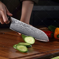 Coffret de 10 couteaux de cuisine professionnels japonais KEENHOPE en acier Damas, 67 couches, cœur VG10, couteau de chef Santoku, manche octogonal en résine maillée