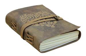 Carnets en cuir personnalisés en gros, carnets en cuir gaufré en forme de cœur, carnets pour femmes, carnets en cuir souple faits à la main - Product Image 2