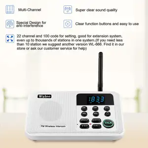 Anti-Interference Smart Home Intercom System 2 Way Intercom For Home With Multi-channel