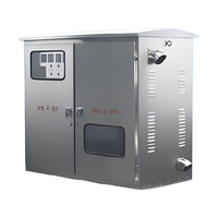 Armoire électrique industrielle intégrée en acier inoxydable, indice de protection IP65, verrouillage à clé, 100A 220V, 1 prise, distribution d'alimentation