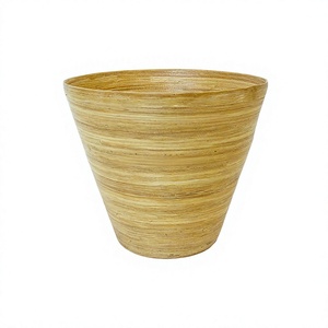 Tazón de Bambú Natural Ecológico Moderno, Diseño Personalizado, Hecho a Mano, Apto para Lavavajillas, Duradero, Decorativo, para el Hogar, Regalo Empresarial - Product Image 1