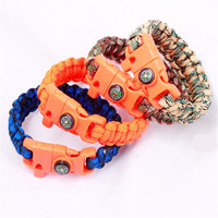 Manille réglable, lot de pièces, 5mm, bracelet résistant à l'eau, pour paracorde