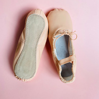 Chaussures en cuir PU à semelle pleine pour filles et femmes, idéales pour la danse et le ballet, vente en gros à prix réduit