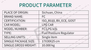 Kit de conversion à injection directe séquentielle pour <span class=keywords><strong>voiture</strong></span> électrique Fc, GPL, 4 cylindres, gaz, kits d'économie automatique, kit de conversion de 5e génération - Product Image 4