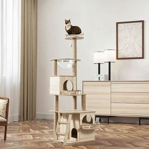 Luxury Modern Sisal Cat Climbing Rack Pet Tree with Sisal Scratching Material Jumping Platform Carton <b>Packing</b> - Product Image 5