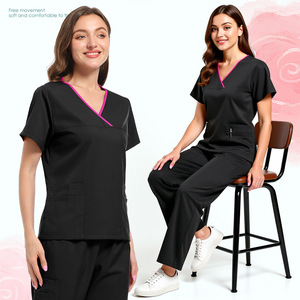 Unisex Dental <b>Scrubs</b> Split Set Moisture Wicking Hospital Uniforms for Clinic Nurse Veterinary Work <b>Clothes</b> - Product Image 1