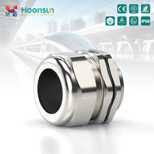 Prensaestopas de latón de baja tensión IP68 impermeable M16-M32, conector metálico niquelado para entrada de <span class=keywords><strong>cable</strong></span> de alimentación en cajas de conexiones y paneles - Product Image 1