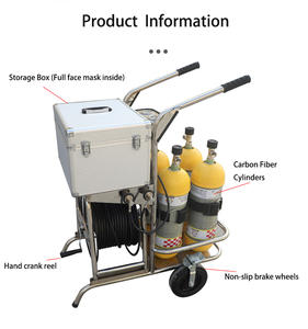 कोयला खदान सुरक्षा के लिए लंबी ट्यूब ट्रॉली प्रकार एसबीए श्वास उपकरण - Product Image 4