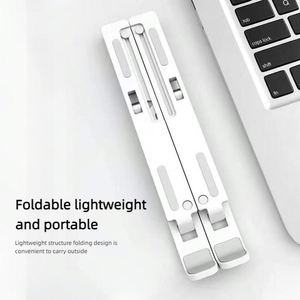 X604-2 Foldable Laptop Stand Portable Tablet Support Base Holder Adjustable Riser Cooling <b>Bracket</b> for Laptop &Tablet Accessories - Product Image 2