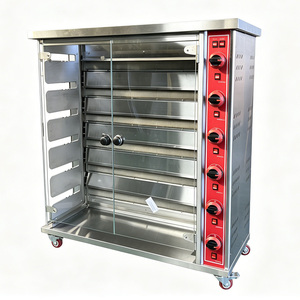 Griglia Industriale Commerciale in Acciaio Inox a 3/6/9 Livelli, Girarrosto Rotante a Gas ed Elettrico <span class=keywords><strong>per</strong></span> Polli Arrosto - Product Image 5