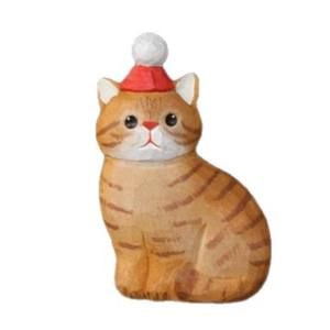 Nuevos estilos lindos animales de dibujos animados imanes magnéticos para <span class=keywords><strong>nevera</strong></span> grabado tallado en madera esculpido a <span class=keywords><strong>mano</strong></span> pequeño regalo gato <span class=keywords><strong>nevera</strong></span> pegatina - Product Image 5