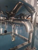Mélangeur industriel de réservoir de liquide Mélangeur de liquide Réservoir de chauffage Machine de fabrication de savon avec mélangeur Petit 50L 100L 1-60 R.p.m Rpm
